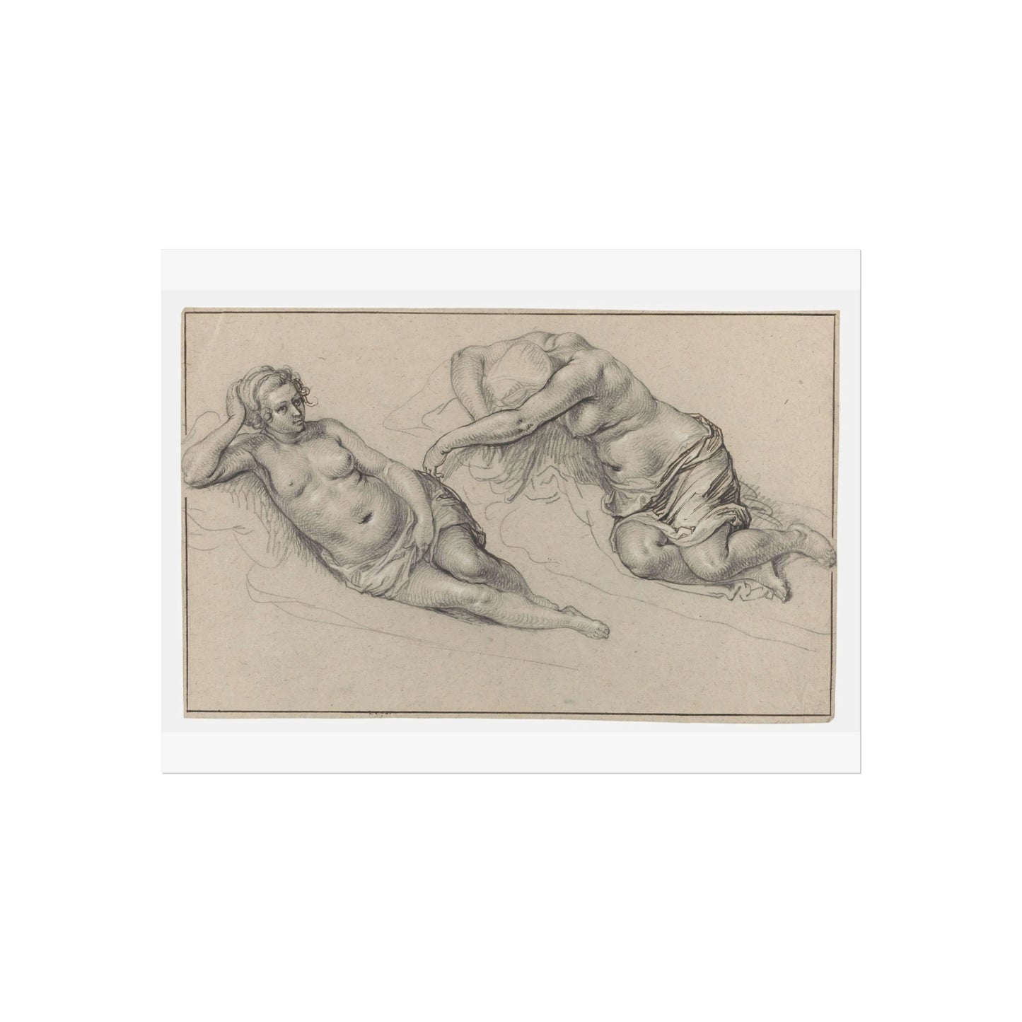 Two Studies of a Nude Woman