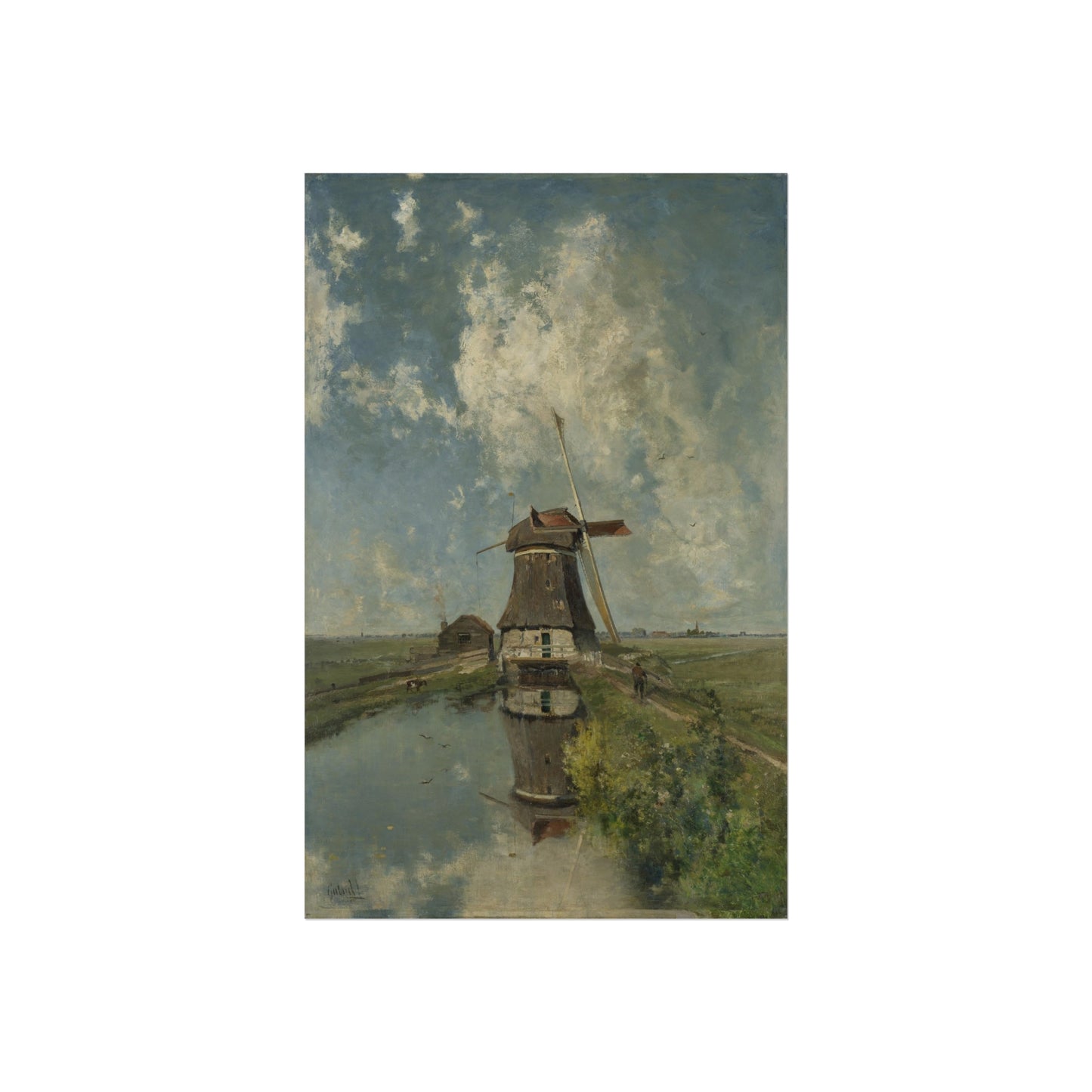 A Windmill on a Polder Waterway, Known as 'In the Month of July'