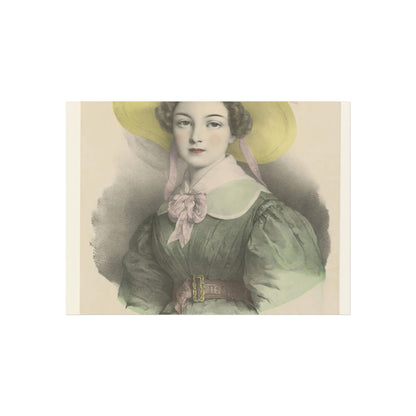 Portrait of a Young Woman with Feathered Hat and Bow