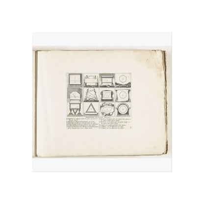 Second Plate with Geometric Figures in Fortification Design, circa 1702