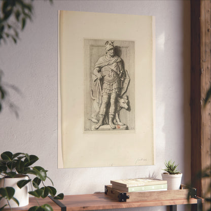 Statue of Mars in the Western Gallery of the City Hall on Dam Square