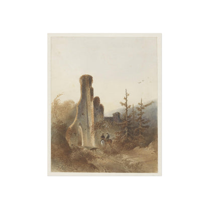 Landscape with Two Horsemen by a Ruin