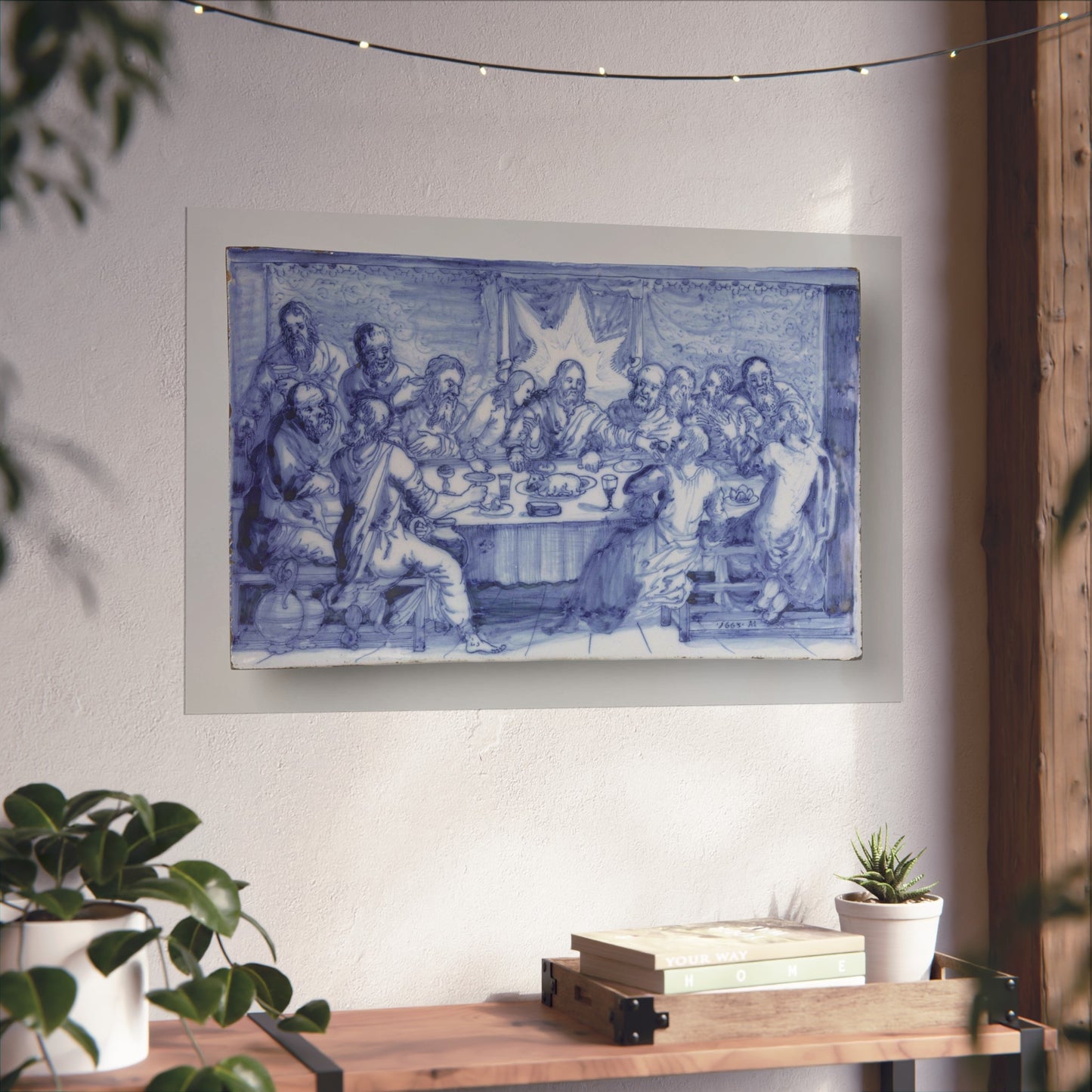 Delftware Plaque Depicting The Last Supper