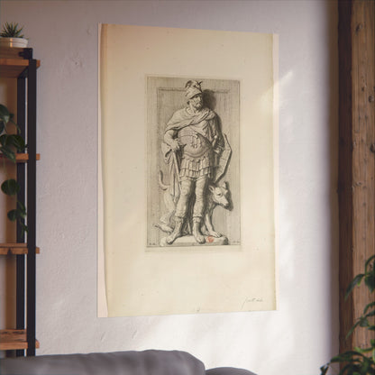 Statue of Mars in the Western Gallery of the City Hall on Dam Square