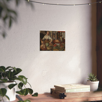 Kitchen Scene, with Jesus in the House of Martha and Mary in the Background