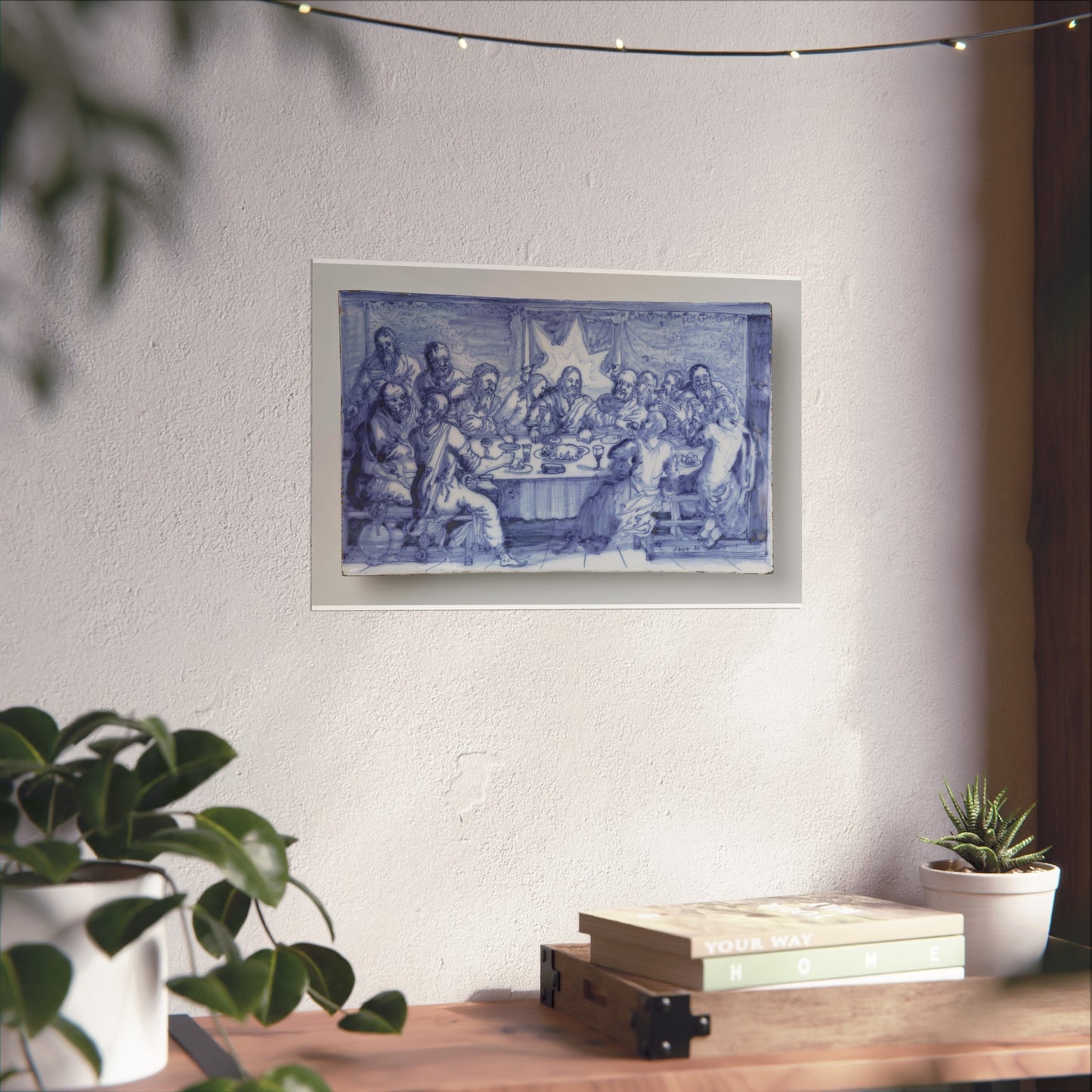 Delftware Plaque Depicting The Last Supper