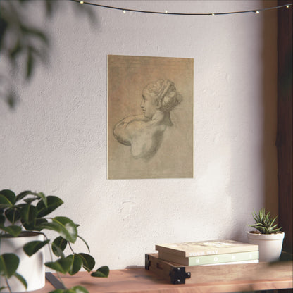 Study of the Head and Left Shoulder of a Woman