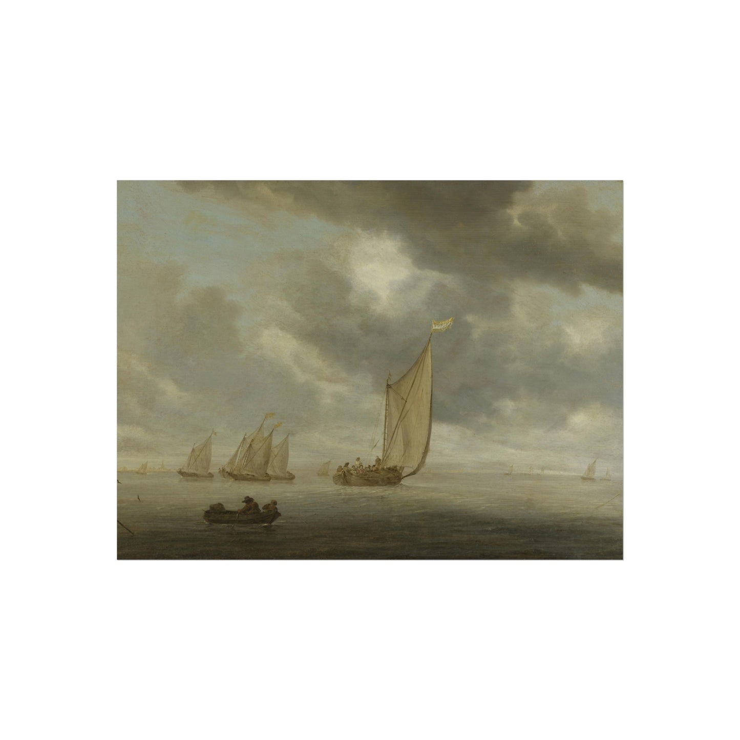 Sailing Vessels on an Inland Body of Water