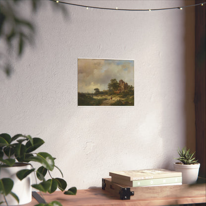 Landscape with the Ruins of Brederode Castle in Santpoort