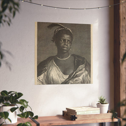 Portrait of a Black Woman with Pearl Necklace