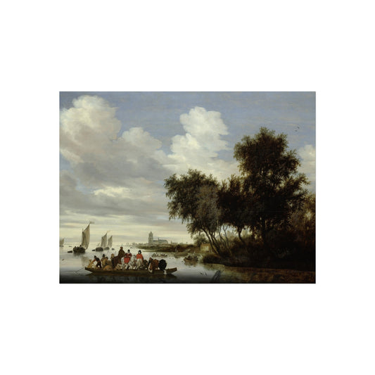 River Landscape with Ferry