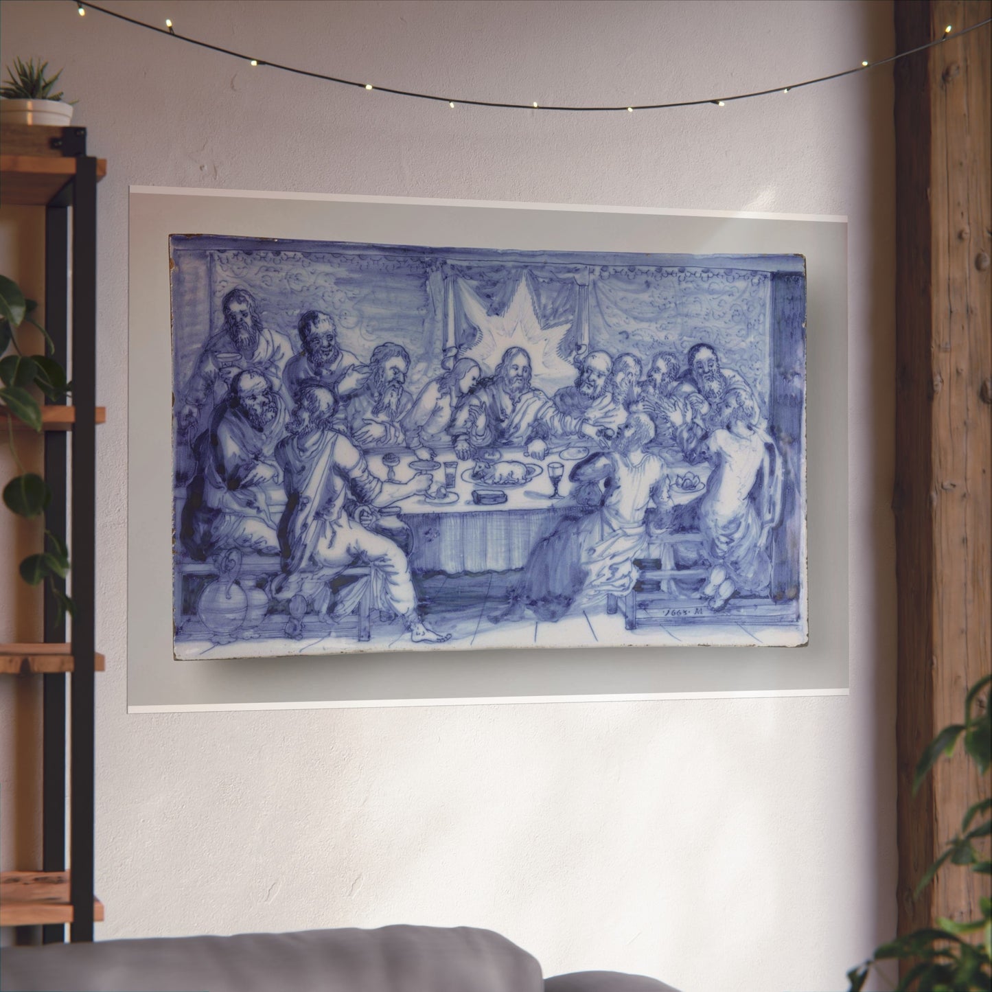 Delftware Plaque Depicting The Last Supper