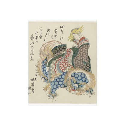 Courtesan Riding on a Shishi