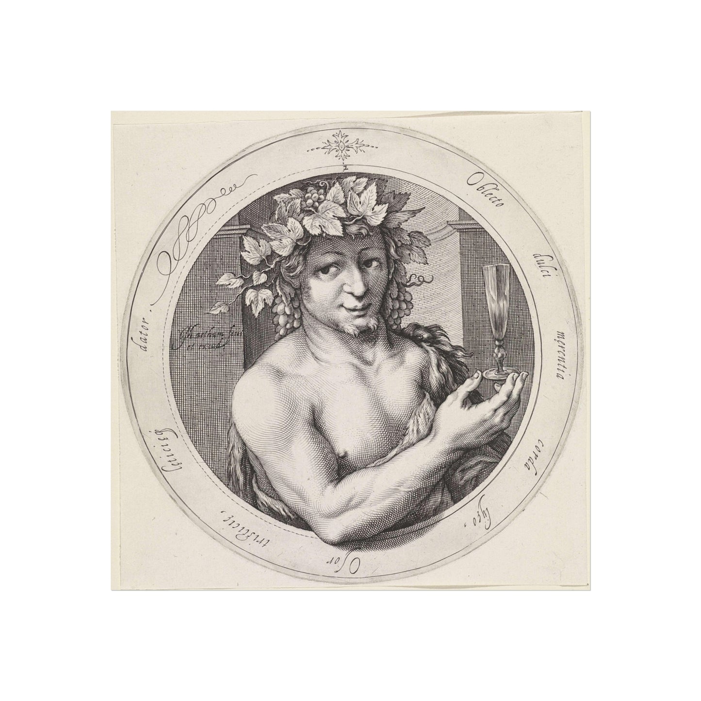 Bacchus with Glass