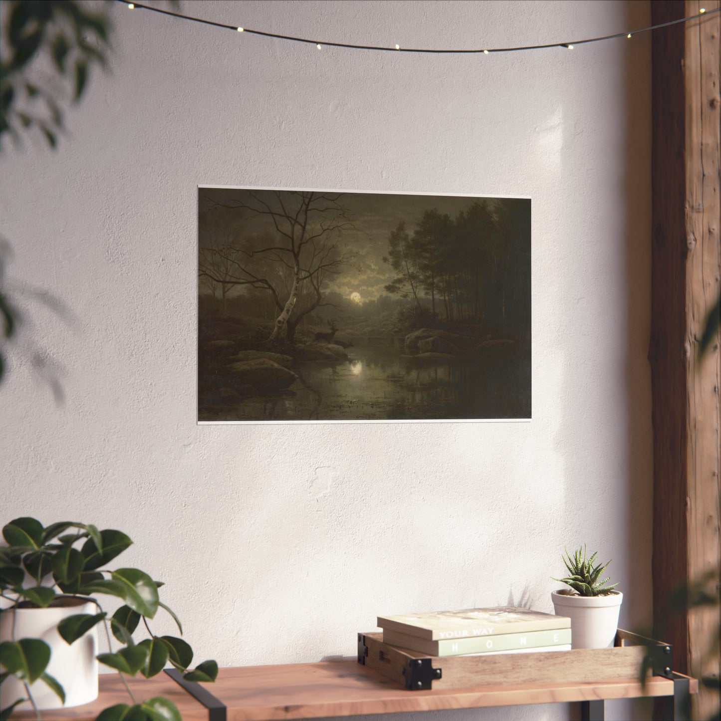 Forest Landscape in the Moonlight