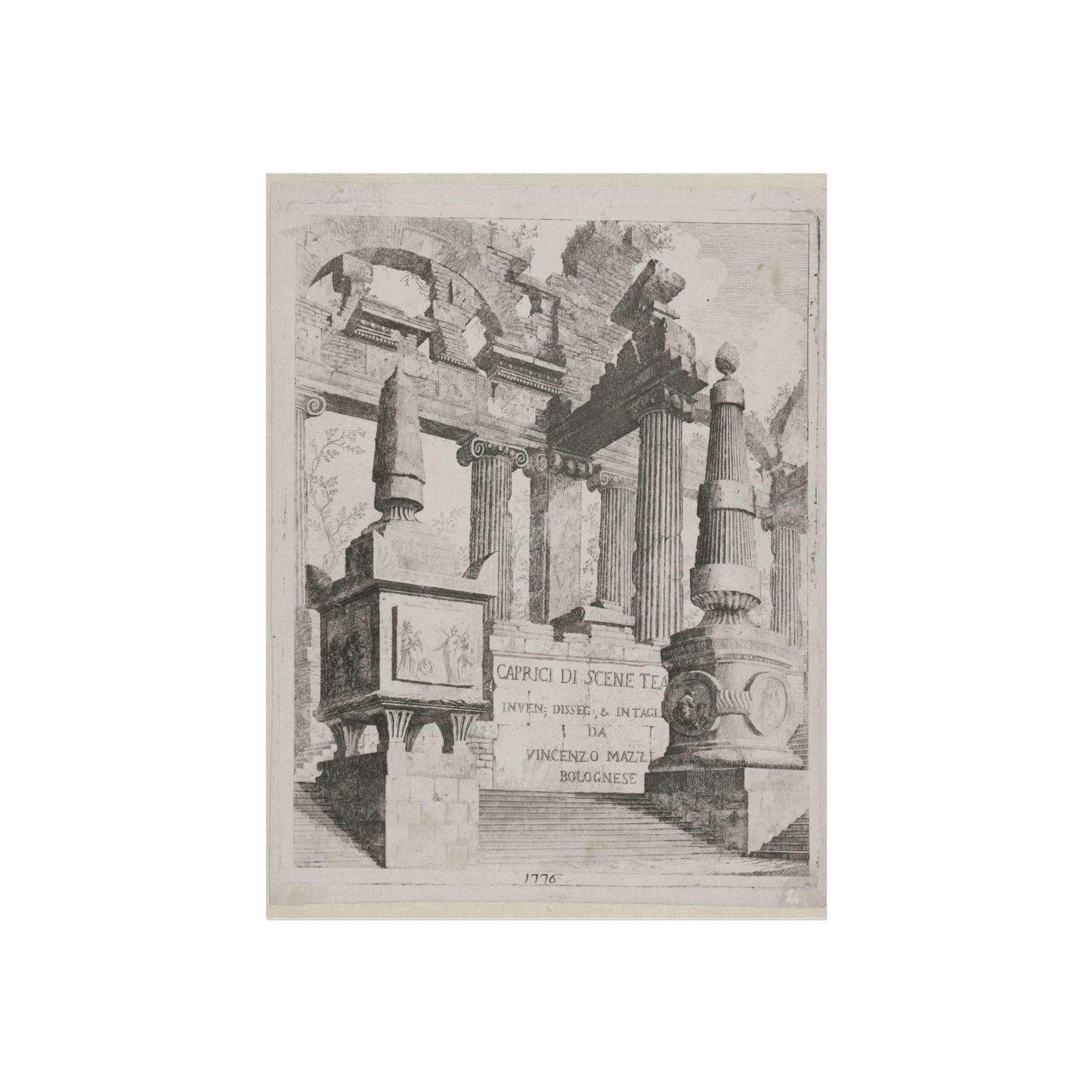 Title Page with a Fantasy Ruin