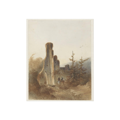 Landscape with Two Horsemen by a Ruin