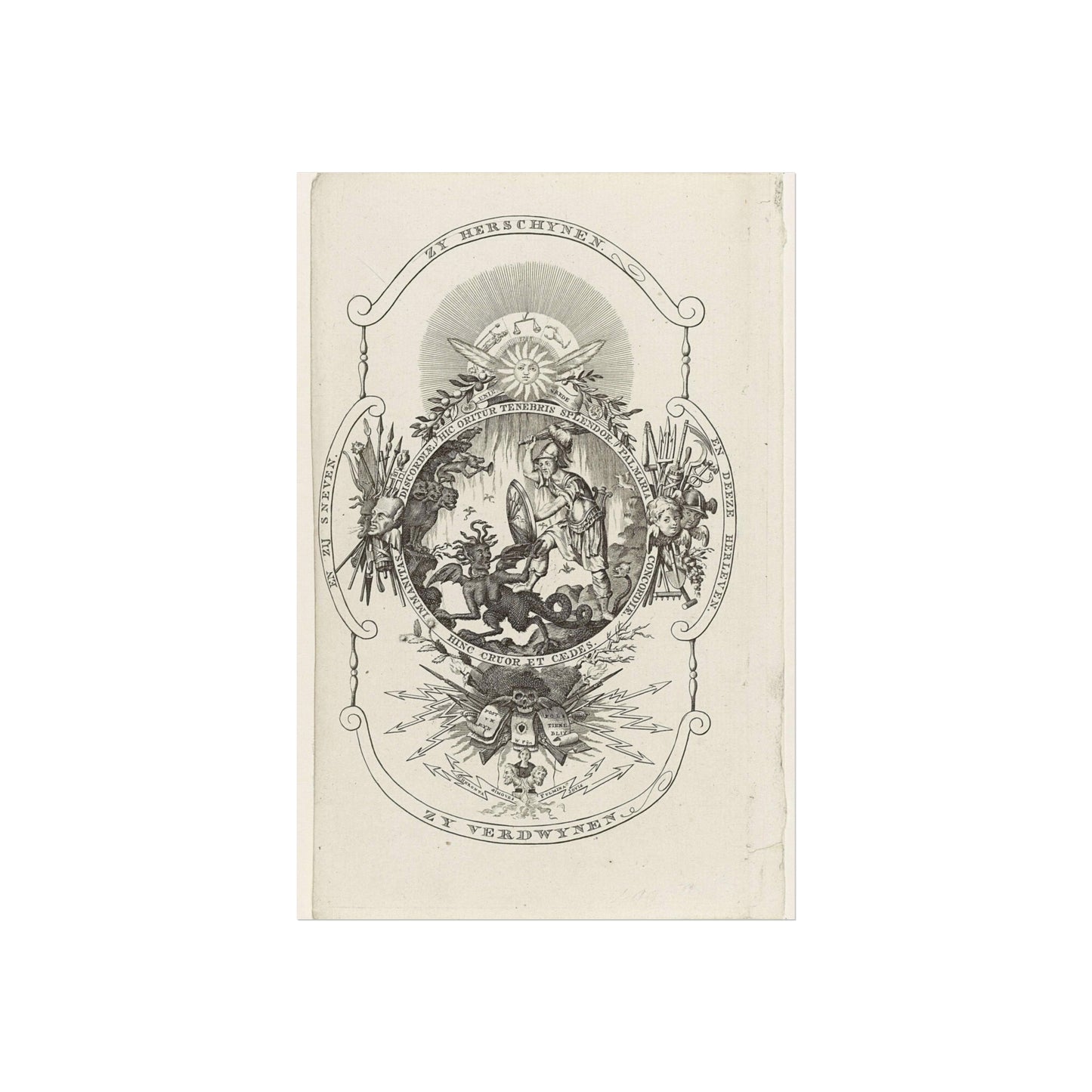 Title Print for: The Batavian Humanity, 1801-1804