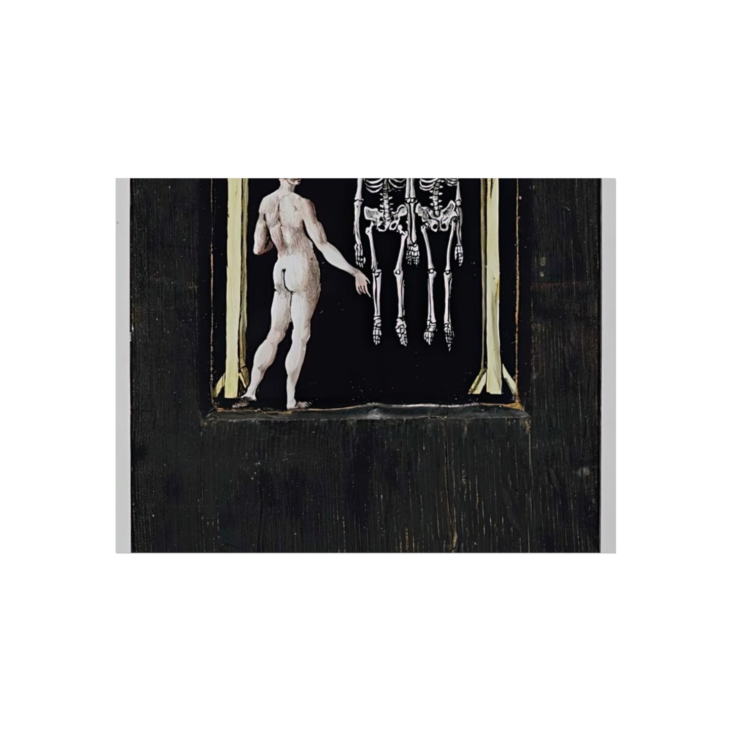 Two Skeletons on a Gallows and a Naked Figure