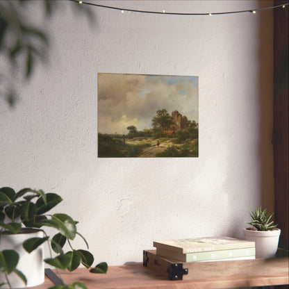 Landscape with the Ruins of Brederode Castle in Santpoort