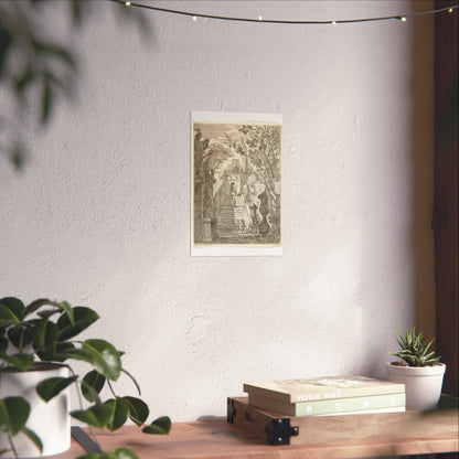 Italianate Landscape with Wanderers near a Staircase in a Garden