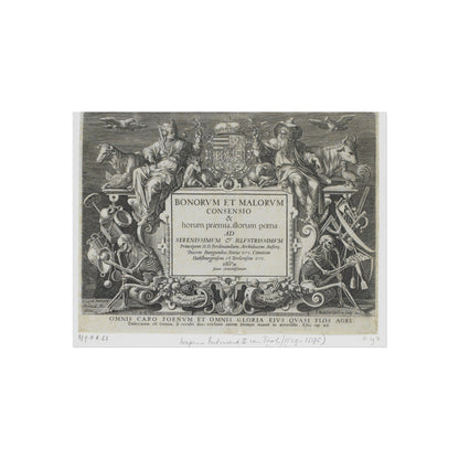 Ornate Frame with Symbols of Mortality and Abundance