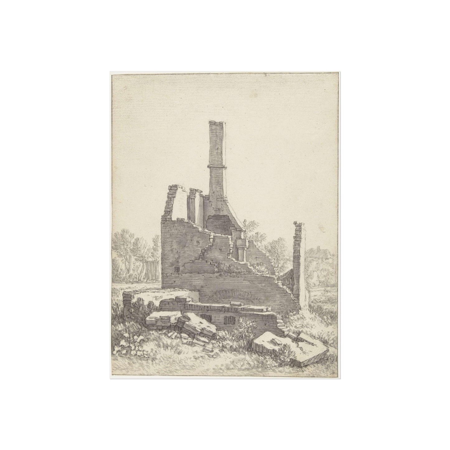 Ruins of a House in Abstede near Utrecht