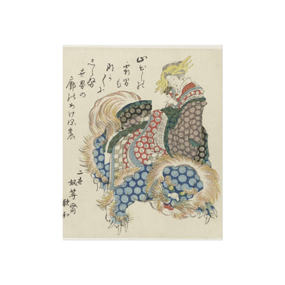 Courtesan Riding on a Shishi