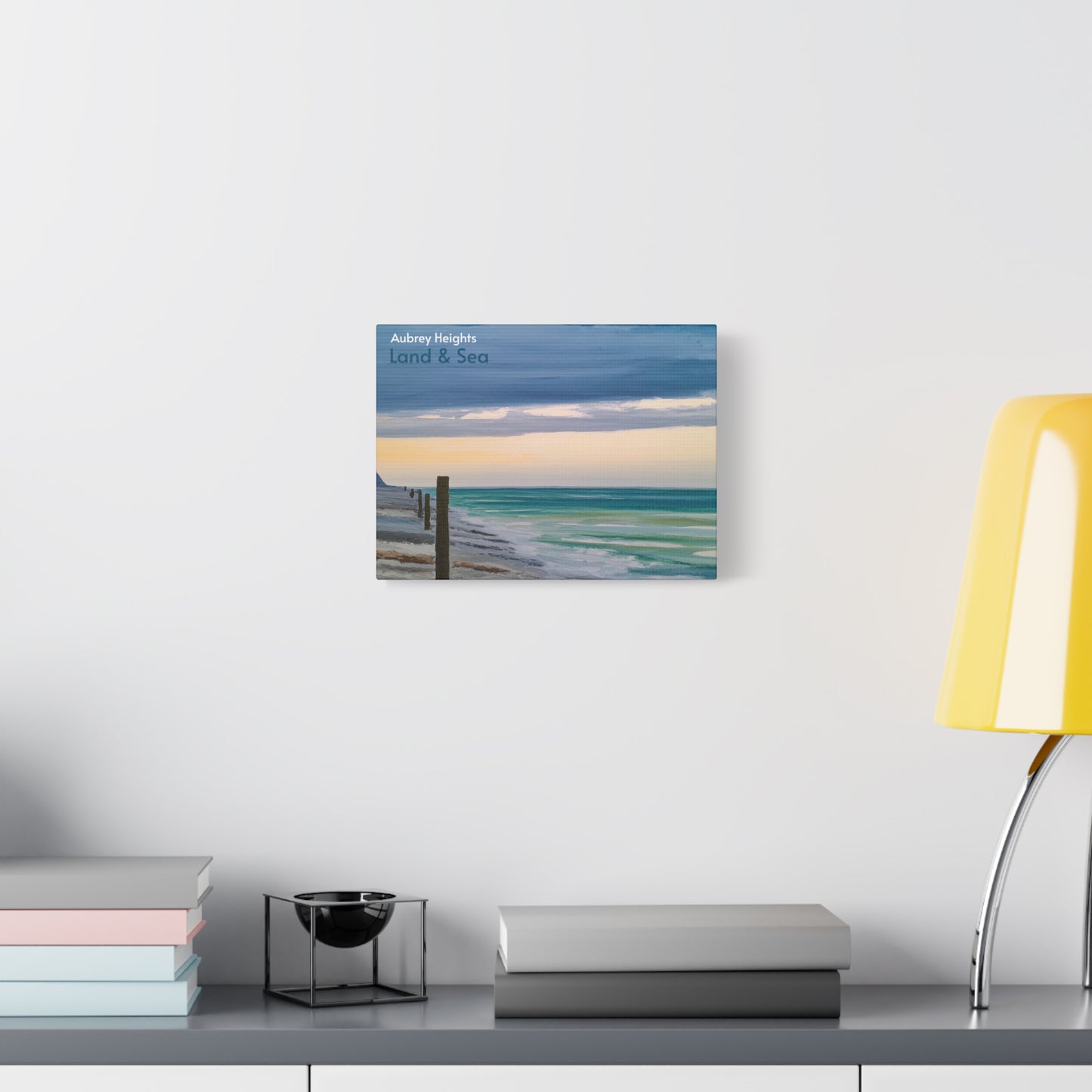 Coastal Garden Canvas Art — Beach View Matte Stretched Print