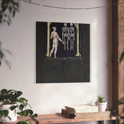 Two Skeletons on a Gallows and a Naked Figure