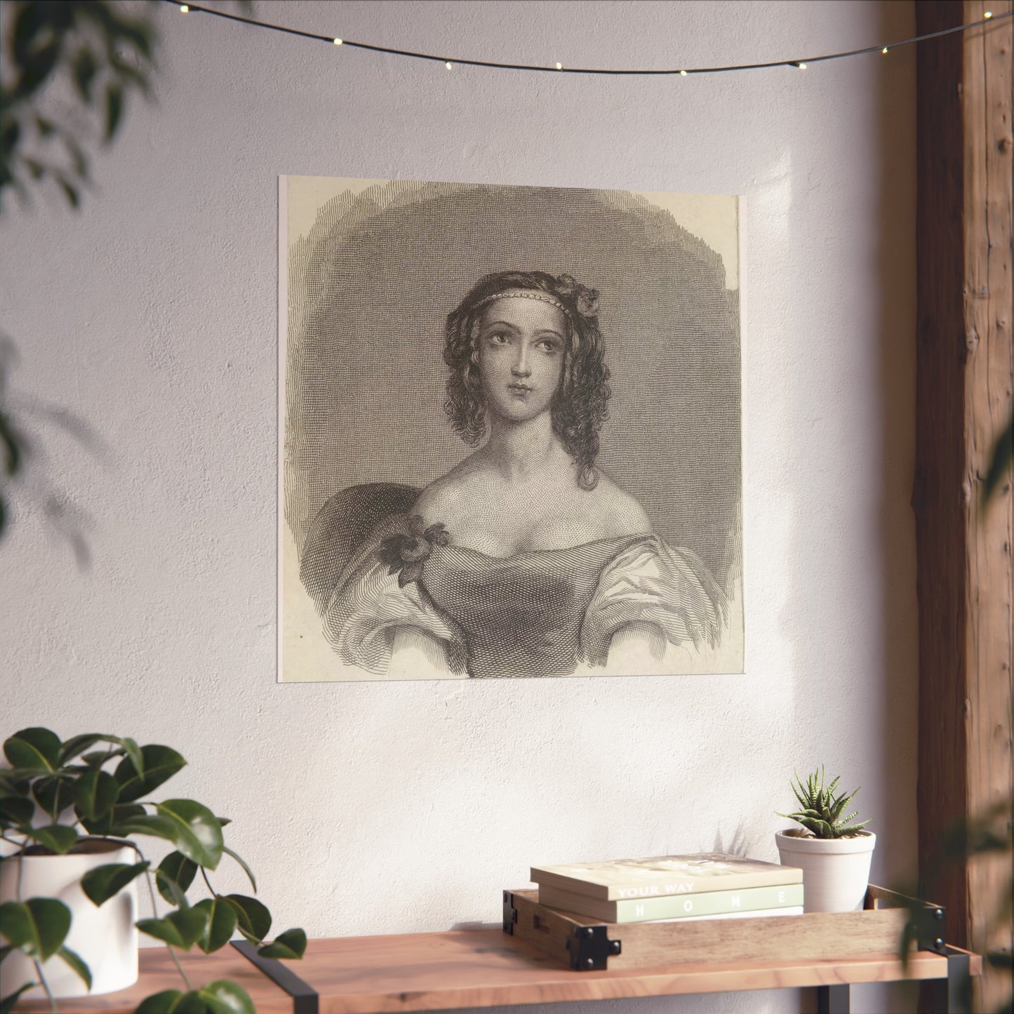 Portrait of a Young Woman with Flowers in Her Hair