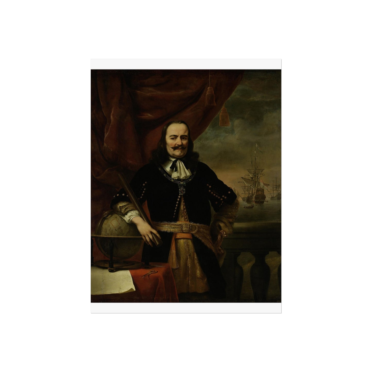 Portrait of Michiel Adriaenszoon de Ruyter as Lieutenant-Admiral