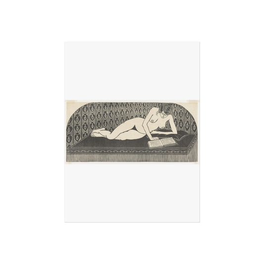 Reclining Nude Reading a Book