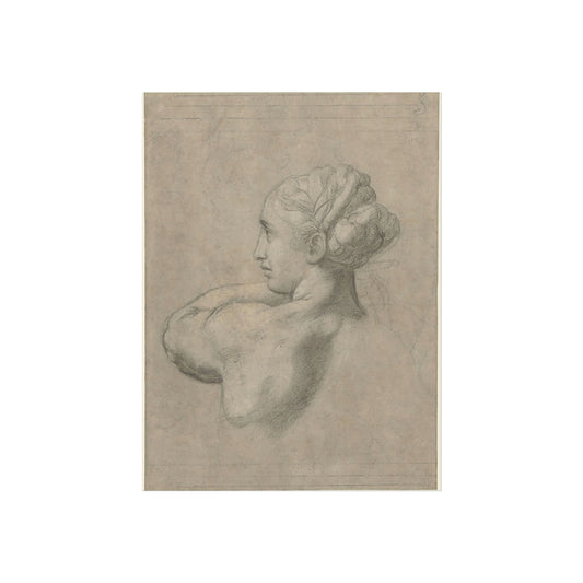 Study of the Head and Left Shoulder of a Woman