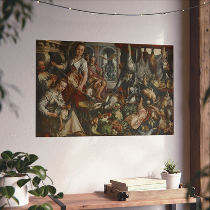 The Well-stocked Kitchen, with Jesus in the House of Martha and Mary in the Background